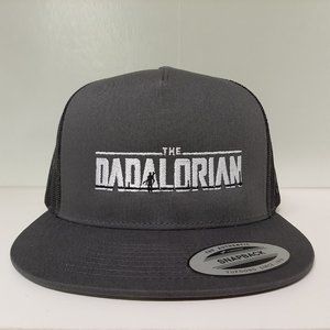 Dadalorian Mesh Snapback Ball Cap Hat Black